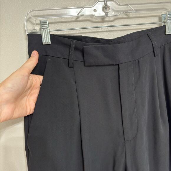 NWT Banana Republic Factory Drapey Wide Leg Pant in Black - Size 8 - Picture 4 of 9